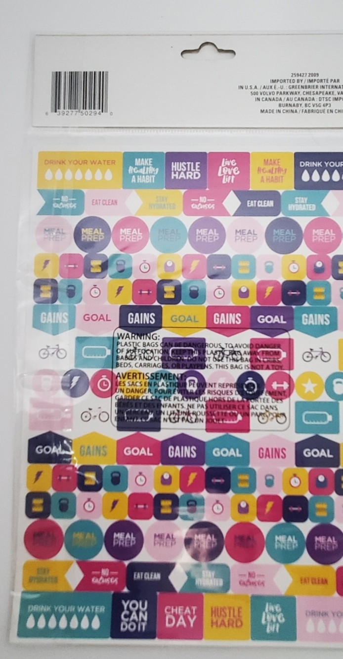 Colorful Planner Sticker Sheets - Bright Multicolor 9 Packs 300 Each Sticker - Picture 13 of 16